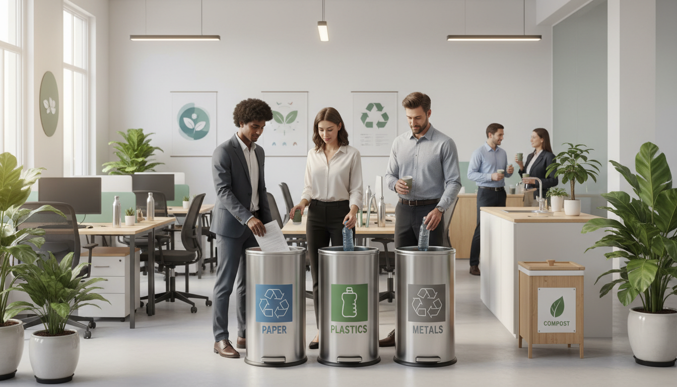 découvrez comment instaurer des systèmes de recyclage efficaces au travail pour réduire les déchets et promouvoir un environnement de bureau écoresponsable.