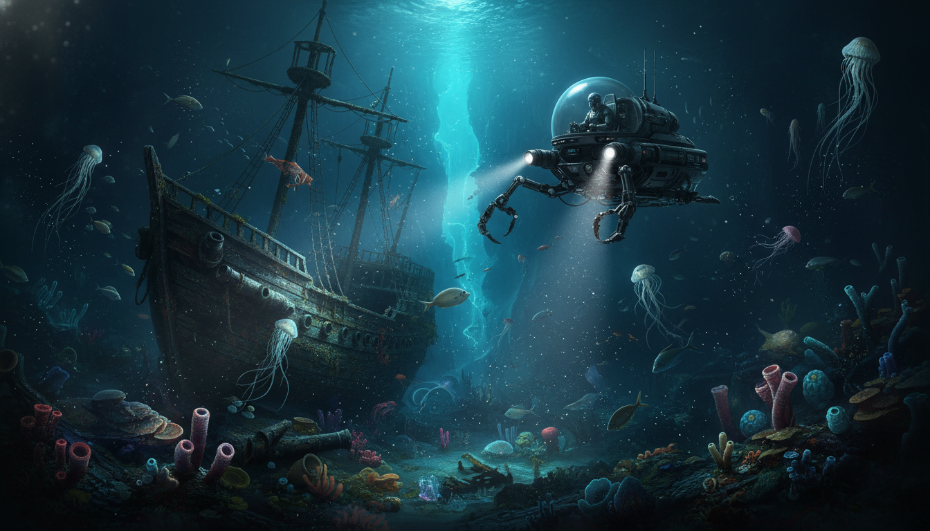 découvrez les secrets fascinants des profondeurs marines : exploration des abysses, exploitation durable des ressources et protection de l'équilibre écologique.